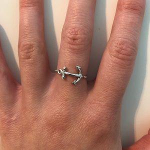 Size 6 Silver Anchor Ring